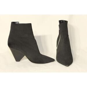 Saint Laurent Paris Black Suede Ankle Boots sz. 37 1/2